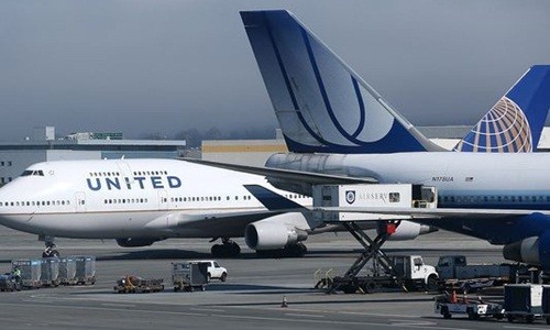 United Airlines giảm lãi đáng kể vì chi phí nhân công và nhiên liệu tăng mạnh. Ảnh:AFP