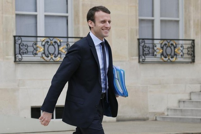 Ứng viên trung hữu Emmanuel Macron. (Ảnh: Reuters)