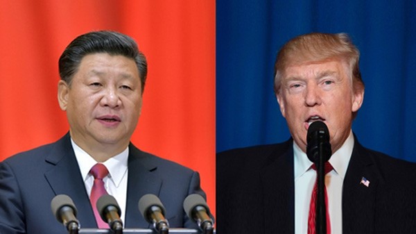 Chủ tịch Trung Quốc Tập Cận Bình và Tổng thống Mỹ Donald Trump. Ảnh: CGTN
