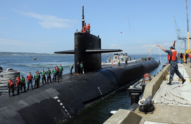 Tàu ngầm hạt nhân USS Michigan của Mỹ (Ảnh: Hải quân Mỹ)
