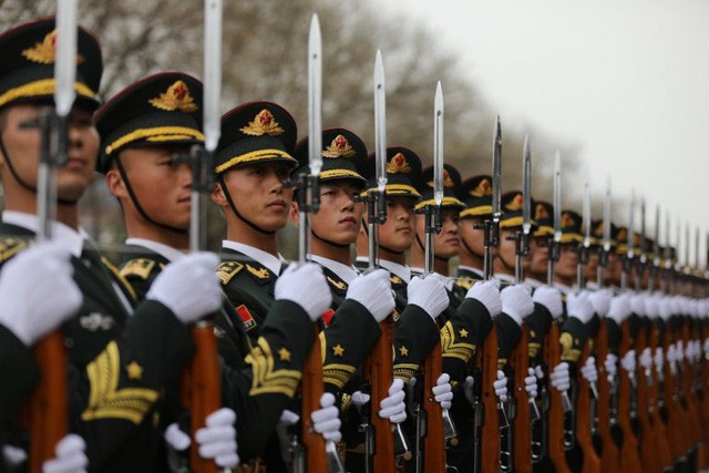 Lưc lượng quân đội Trung Quốc (Ảnh: Chosun)