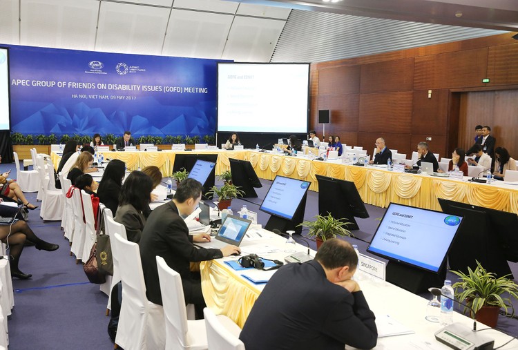 Hội nghị các quan chức cao cấp APEC lần thứ hai diễn ra tại Hà Nội từ ngày 9 - 21/5. Ảnh: Lê Tiên
