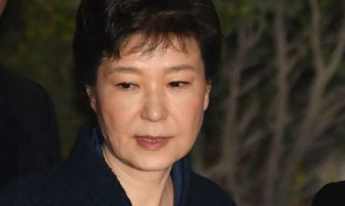 Cựu tổng thống Hàn Quốc Park Geun-hye. Ảnh:AP
