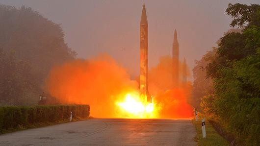 Một vụ thử tên lửa của Triều Tiên. (Ảnh: Reuters)