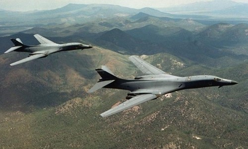 Máy bay ném bom chiến lược B-1B của Mỹ. Ảnh:Reuters