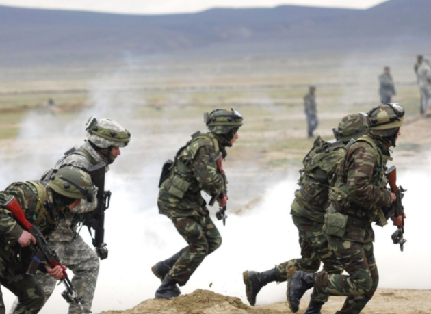Quân đội Mỹ-Hàn trong một cuộc tập trận chung. (Ảnh: AFP)