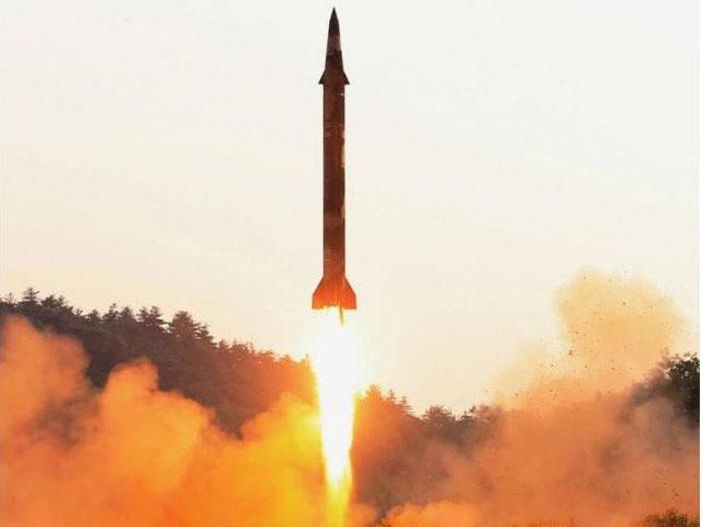 Hình ảnh được cho là từ vụ thử tên lửa mới nhất của Triều Tiên. (Ảnh: KCNA)