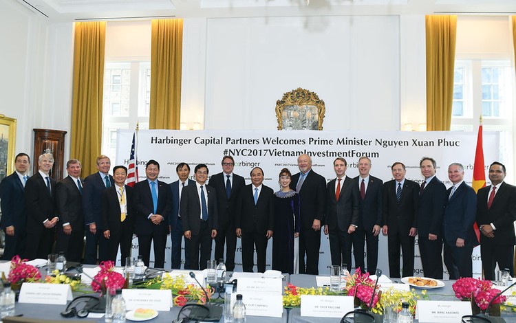 Thủ tướng Nguyễn Xuân Phúc đã tọa đàm với các tập đoàn, doanh nghiệp hàng đầu của Hoa kỳ. Ảnh: Quang Hiếu