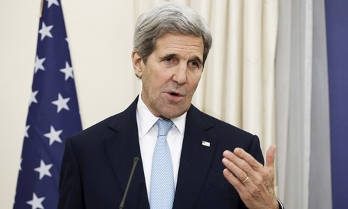 Cựu ngoại trưởng Mỹ John Kerry. Ảnh:Reuters.