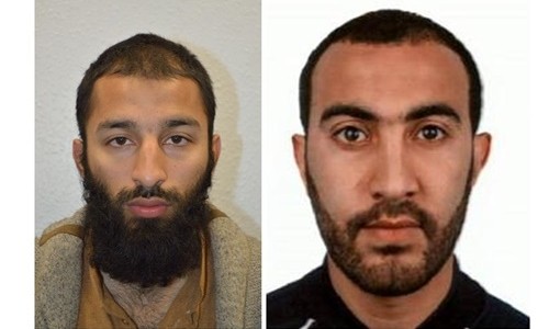 Khuram Shazad Butt (trái) và Rachid Redouane. Ảnh:London Metropolitan Police