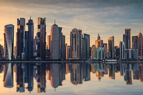 Các tòa nhà chọc trời ở Qatar. Ảnh:arabianbusiness