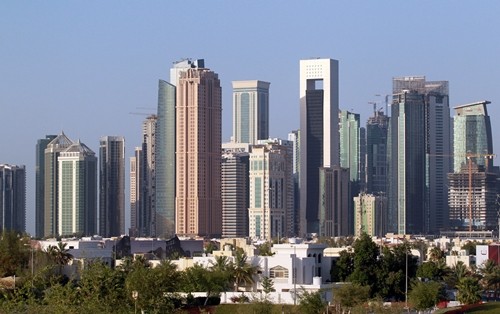 Các tòa nhà ở thủ đô Doha, Qatar. Ảnh:Reuters.