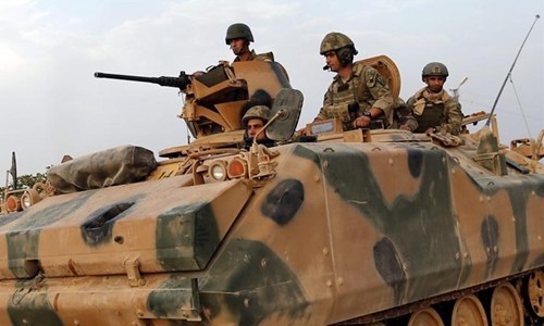 Binh lính Thổ Nhĩ Kỳ tới Qatar tập trận. Ảnh minh họa:Gulf News