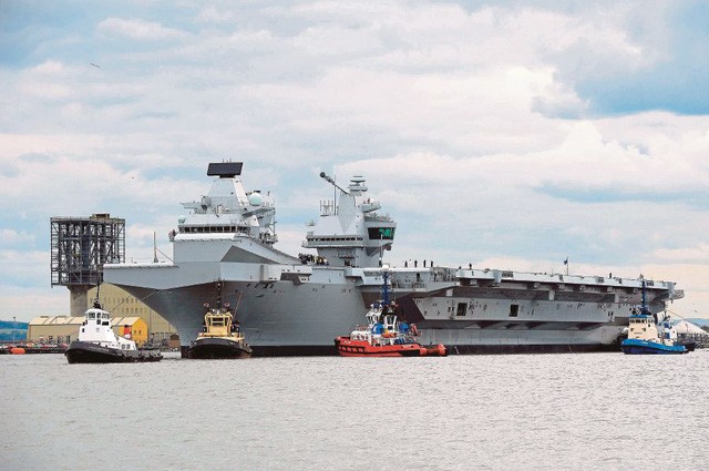 Tàu sân bay HMS Queen Elizabeth của Hải quân Anh. (Ảnh: Royal Navy)