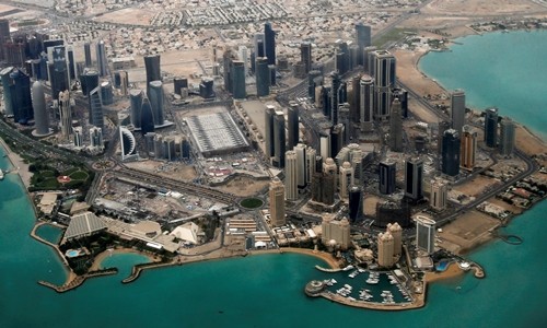 Khu vực ngoại giao ở Doha, Qatar. Ảnh:Reuters.
