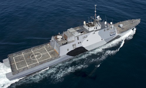 Dự án FFG(X) sẽ có hình dáng tương đồng với các tàu LCS. Ảnh:Hải quân Mỹ.