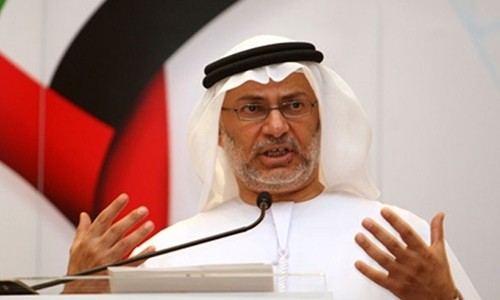 Ngoại trưởng Các tiểu vương quốc Arab Thống nhất Anwar al-Gargash. Ảnh:Al Arabiya.