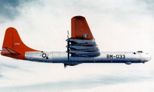 Oanh tạc cơ B-36 chuyên vận chuyển bom hạt nhân của Mỹ. Ảnh:Wikipedia.