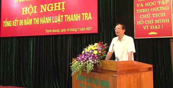 Chủ tịch UBND tỉnh Phạm Minh Huấn phát biểu chỉ đạo hội nghị