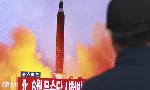 Mỹ đang nỗ lực xúc tiến việc trừng phạt Triều Tiên nhằm kiềm chế chương trình hạt nhân và tên lửa. Ảnh:AP.