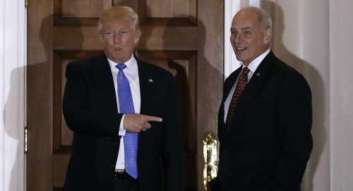 Ông Trump gặp ông Kelly hồi tháng 11/2016. Ảnh:Reuters.