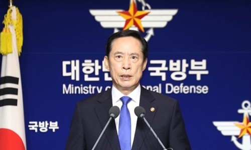 Bộ trưởng Quốc phòng Hàn Quốc Song Young-moo. Ảnh:Yonhap.