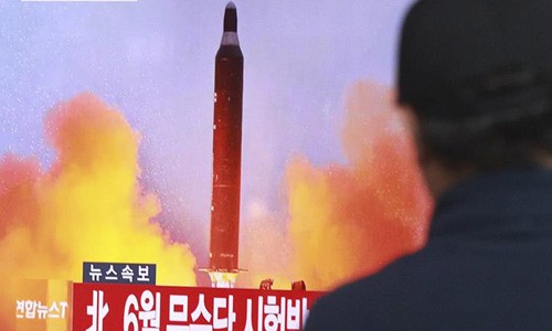 Tổng thống Mỹ lên án Trung Quốc khi Triều Tiên phóng tên lửa đạn đạo xuyên lục địa thứ hai. Ảnh minh họa:AP.