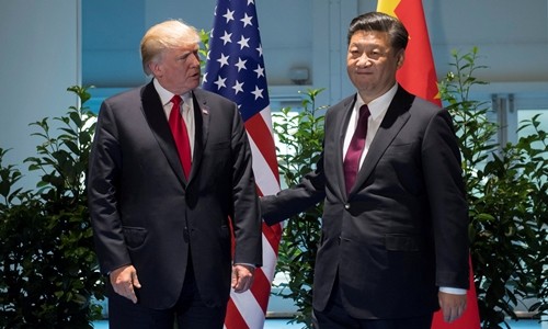 Tổng thống Mỹ Trump và Chủ tịch Trung Quốc Tập Cận Bình gặp nhau hồi tháng 7. Ảnh:Reuters