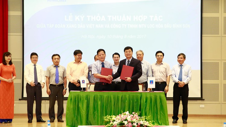 Công ty Lọc hóa dầu Bình Sơn hợp với Tập đoàn Xăng dầu Việt Nam