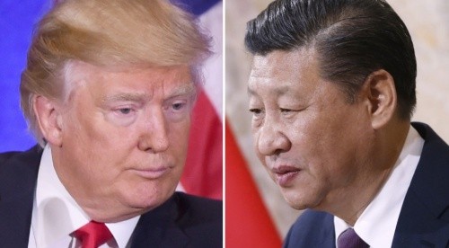 Tổng thống Mỹ Donald Trump và Chủ tịch Trung Quốc Tập Cận Bình. Ảnh:AFP.