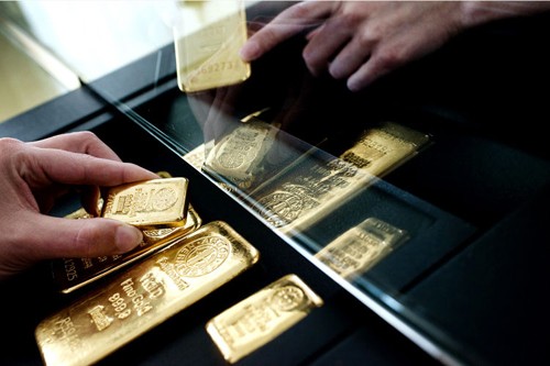 Giá vàng đang trong xu hướng đi lên. Ảnh:Bloomberg.