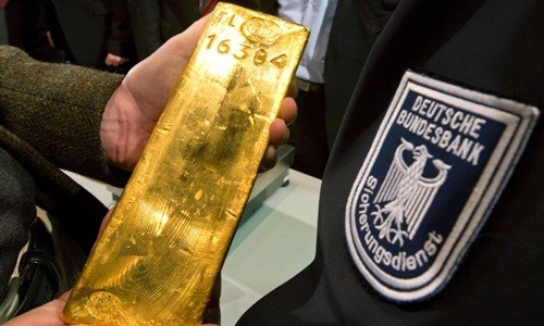 Đức đã cất hơn 700 tấn vàng thỏi ở nước ngoài. Ảnh:AFP