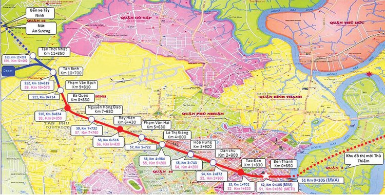 Tổng mức đầu tư của tuyến metro Bến Thành - Tham Lương được đề xuất điều chỉnh tăng từ 1,374 tỷ USD lên 2,173 tỷ USD               