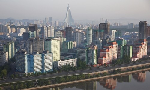 Một phần thủ đô Bình Nhưỡng, Triều Tiên. Ảnh:Reuters.