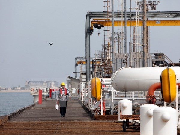 Cơ sở lọc dầu trên đảo Khark, vùng Vịnh ngày 12/3. (Nguồn: AFP/TTXVN)