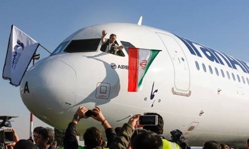 Một máy bay A321 của Airbus giao cho Iran Air. Ảnh:AFP