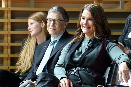 Vợ chồng Bill và Melinda Gates cùng con gái. Ảnh:Getty Images
