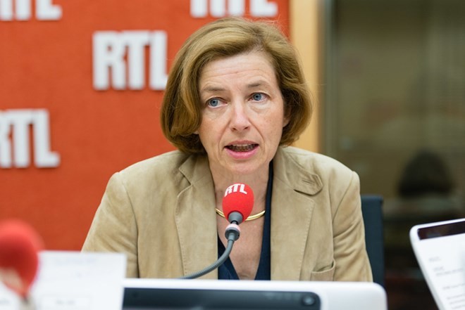 Bộ trưởng Quốc phòng Pháp, bà Florence Parly . (Nguồn: RTL)
