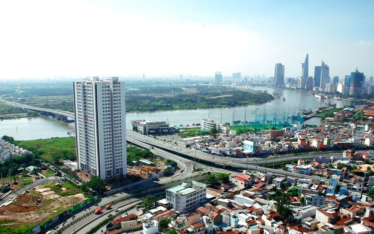 Theo tính toán, tổng diện tích đất đối ứng cho Dự án Đầu tư xây dựng đại lộ ven sông Sài Gòn bằng khoảng 5% diện tích TP.HCM. Ảnh: Đinh Tuấn