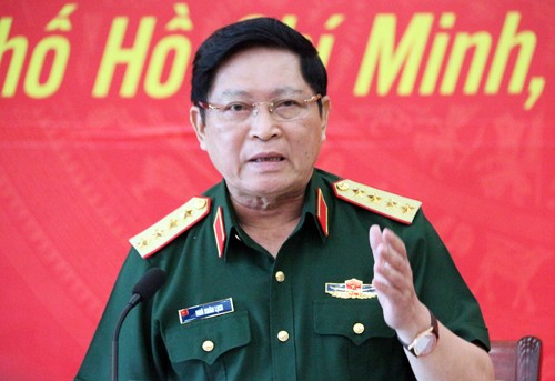Bộ trưởng Quốc phòng, Đại tướng Ngô Xuân Lịch. Ảnh:Hữu Công