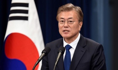 Tổng thống Hàn QuốcMoon Jae-In. Ảnh:Reuters.