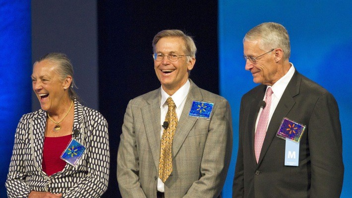 Rob, Alice và Jim Walton - con của nhà sáng lập đế chế Wal-Mart - Ảnh: Huffington Post.
