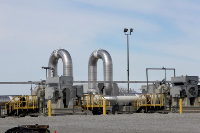 Đường ống dẫn dầu Keystone tại thành phố Steele, Nebraska, Mỹ. (Nguồn: Reuters/TTXVN)