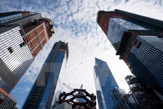 Quang cảnh một công trường xây dựng ở New York, Mỹ ngày 2/11. (Nguồn: AFP/TTXVN)
