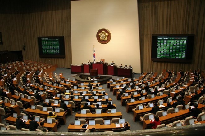 Một phiên họp của Quốc hội Hàn Quốc. (Nguồn: businesskorea)