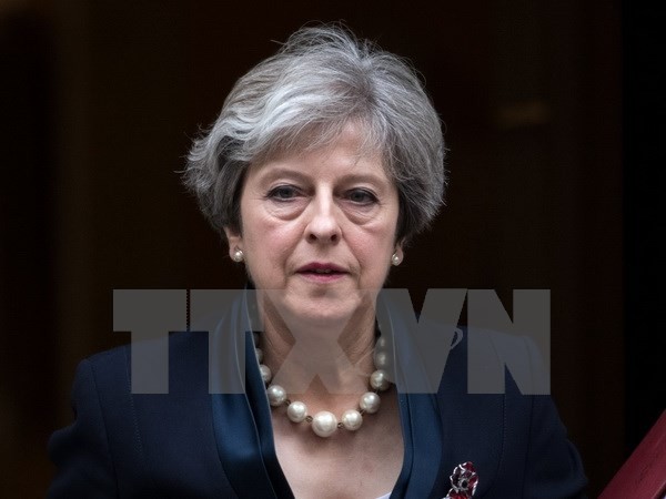 Thủ tướng Anh Theresa May tại thủ đô London. (Ảnh: AFP/TTXVN)