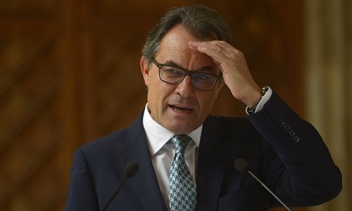 Ông Artur Mas hồi năm 2014. Ảnh:Reuters.