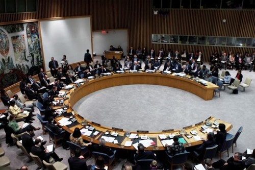 Một phiên họp tại Hội đồng Bảo an Liên Hợp Quốc. Ảnh:Reuters.