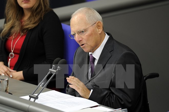 Ông Wolfgang Schaeuble trong​ một cuộc họp Quốc hội tại Berlin, Đức. (Nguồn: AFP/TTXVN)