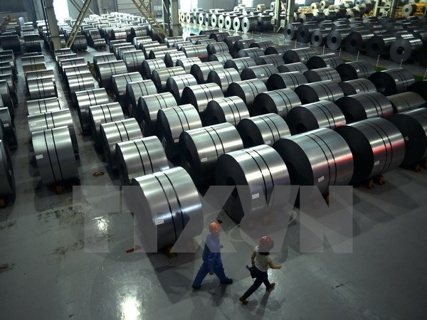 Một nhà máy sản xuất thép của Trung Quốc ở Hàm Đan, tỉnh Hà Bắc, miền Bắc Trung Quốc. (Nguồn: AFP/TTXVN)